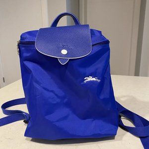 Blue LongChamp Mini Backpack